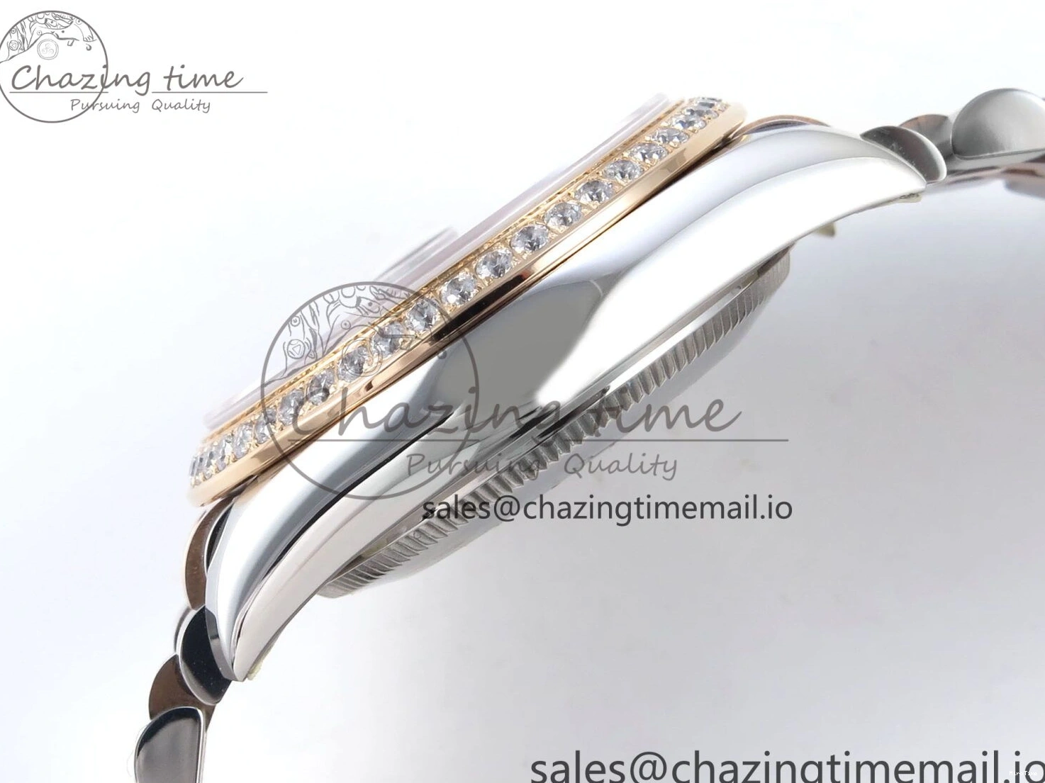 MiroTime 0324 DateJust 31 278381RBR ARF 1:1 Best Edition 904L Steel White Diamonds Dial Diamonds Bezel on SS RG Jubilee Bracelet ETA Versatile 392